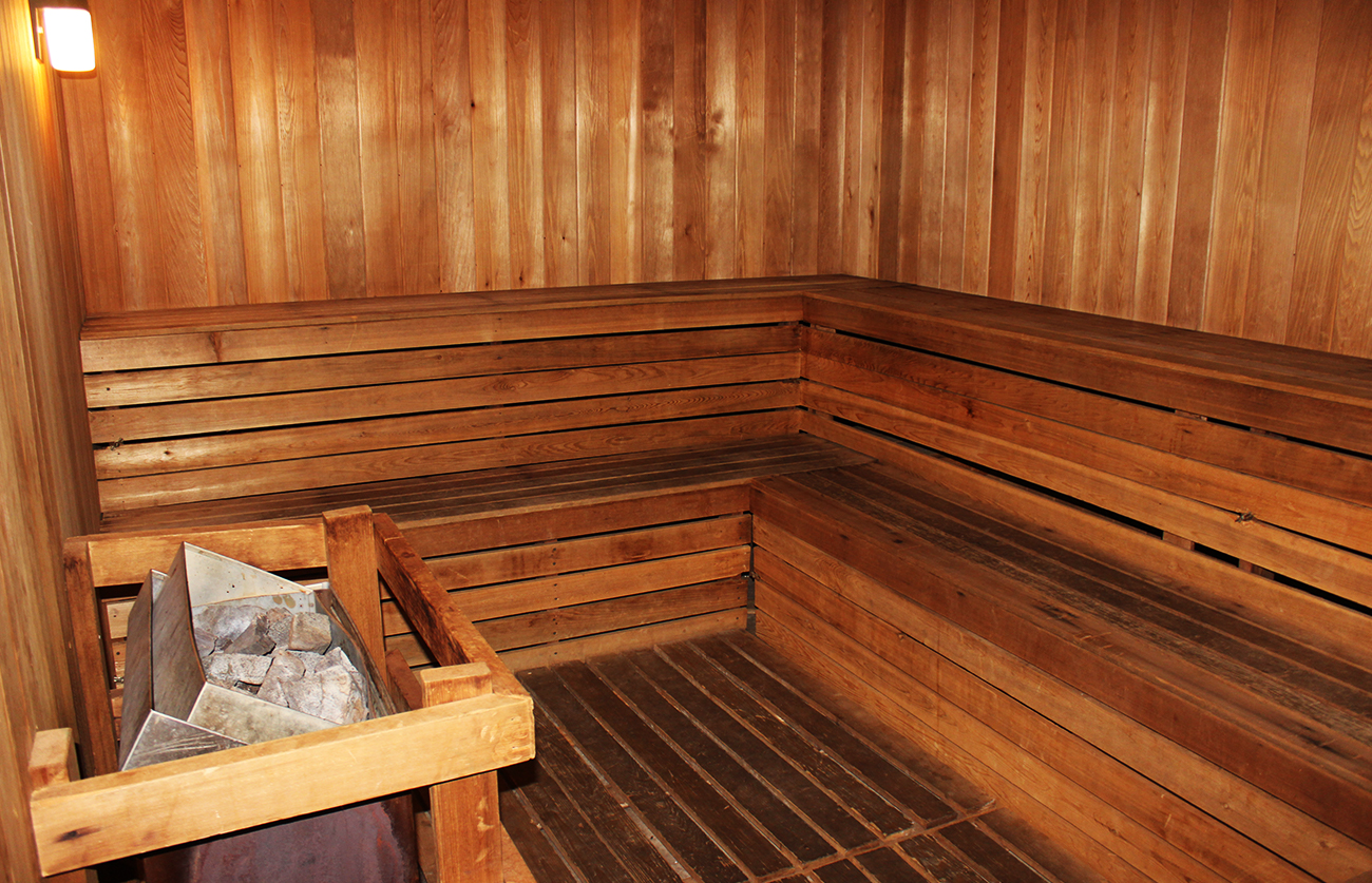 ...or just de-stress in the private cedar sauna!
