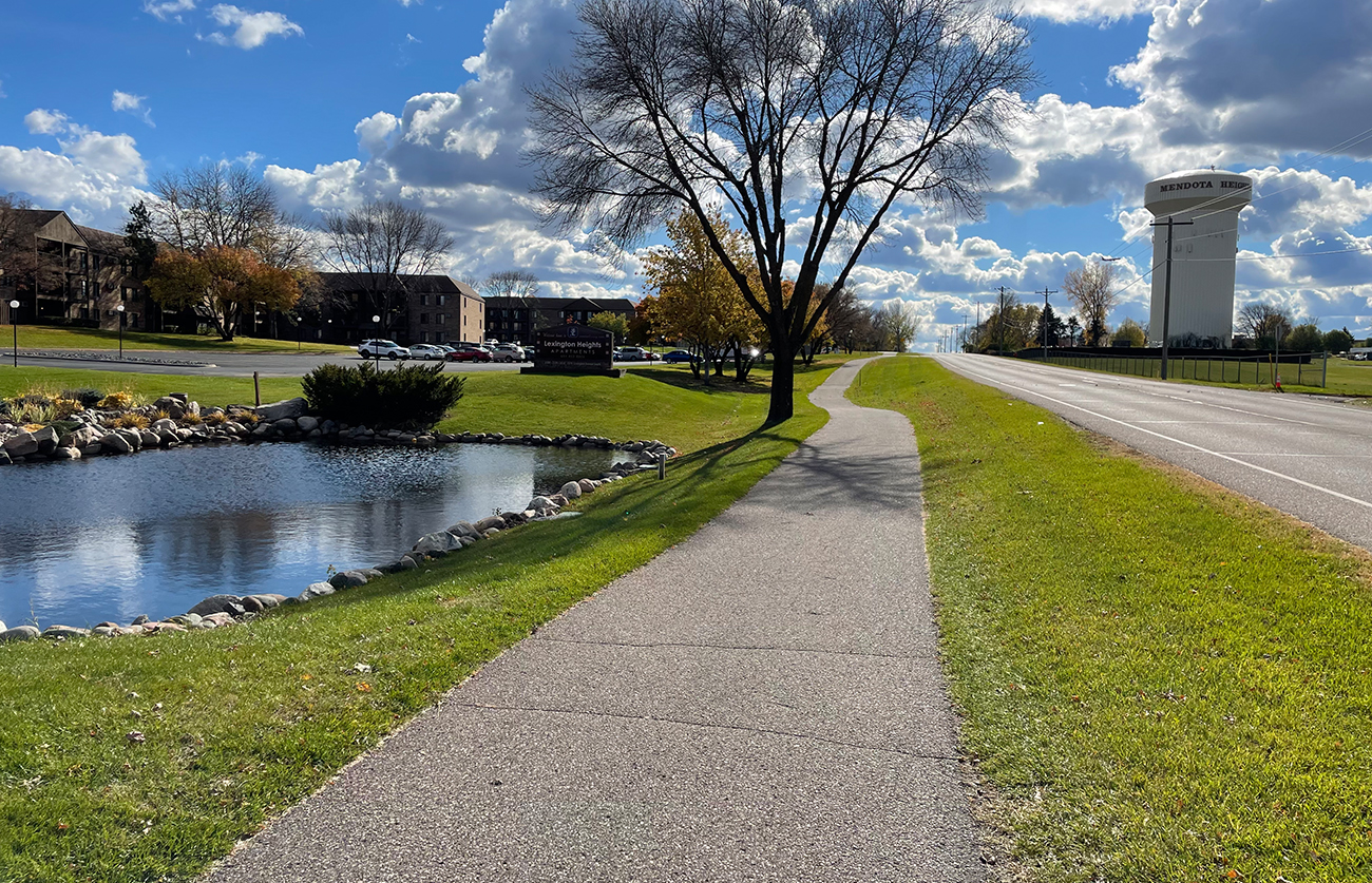 Connected to Eagan's walking and biking paths